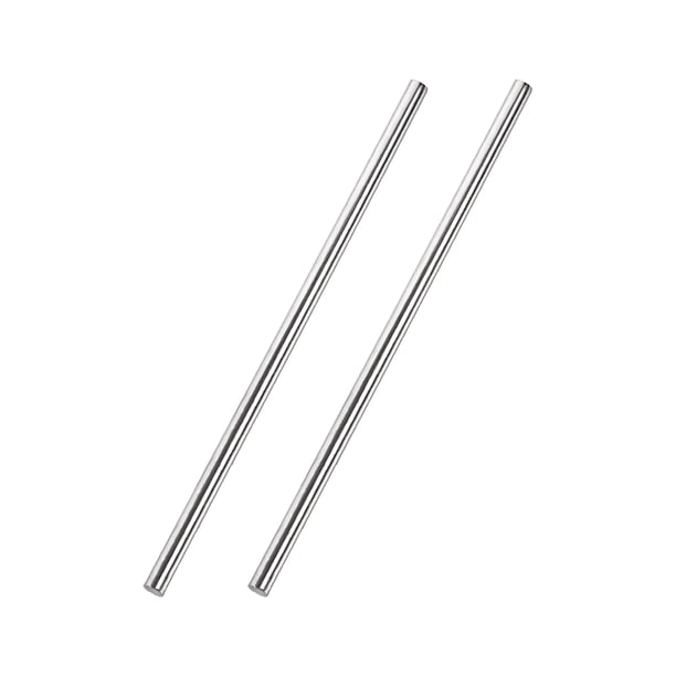 Varilla redonda sólida de acero inoxidable 304 de 5 mm x 200 mm para manualidades - 2 piezas