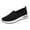 BA27_Black, variant on Domzle Slip On Sneakers Women Breathable Mesh Knitted Woven Low Top Walking Shoes Lightweight Wide Width Shoes Gray 38