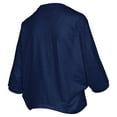 thumbnail image 3 of Women's Pressbox  Navy Ole Miss Rebels Midi Arch Over Logo Oversized T-Shirt, 3 of 3