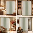 thumbnail image 6 of Sage Green Striped Shower Curtain Set - Standard 72" x 72" Washable Bathtub Curtain with 12 Hooks, Farmhouse Beige Stripes Vintage Rustic Waterproof Fabric Stall Shower Curtains for Bathroom Décor, 6 of 8