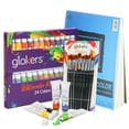 thumbnail image 1 of glokers Premium Watercolor Paint Set Bundle with Canson XL Watercolor Pad + 24 Paint Tubes/Colors + 10 Professional Paintbrushes - Painting Art Kit for Adults, Beginners, or Advanced Students, 1 of 3