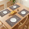 thumbnail image 3 of Unique Bargains Set of 6 Plastic Washable Placemats for Dining Table Decor Red, 3 of 6