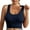 Navy, variant on Entyinea Womens Sports Bras Plus Size Wirefree Extra-Elastic Bra Adjustable Shoulder Straps Sports Bras Navy XXL