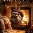thumbnail image 5 of 3D Forest Animal Acorn Ornaments, Woodland Christmas Decor with Realistic Animal Figures, Resin Hanging Ornaments for Christmas Tree, Home, Party Decor, Cozy Forest Theme Collection, 5 of 6
