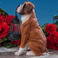 thumbnail image 2 of Boxer Solar Lantern Statue – Resin Dog Sculpture with LED Light for Garden, 2 of 6