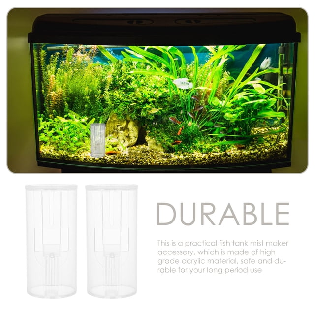 KAKOWELY 2Ud Accesorio De Mist Maker Transparente Para Acuario Creación De Niebla Natural Y