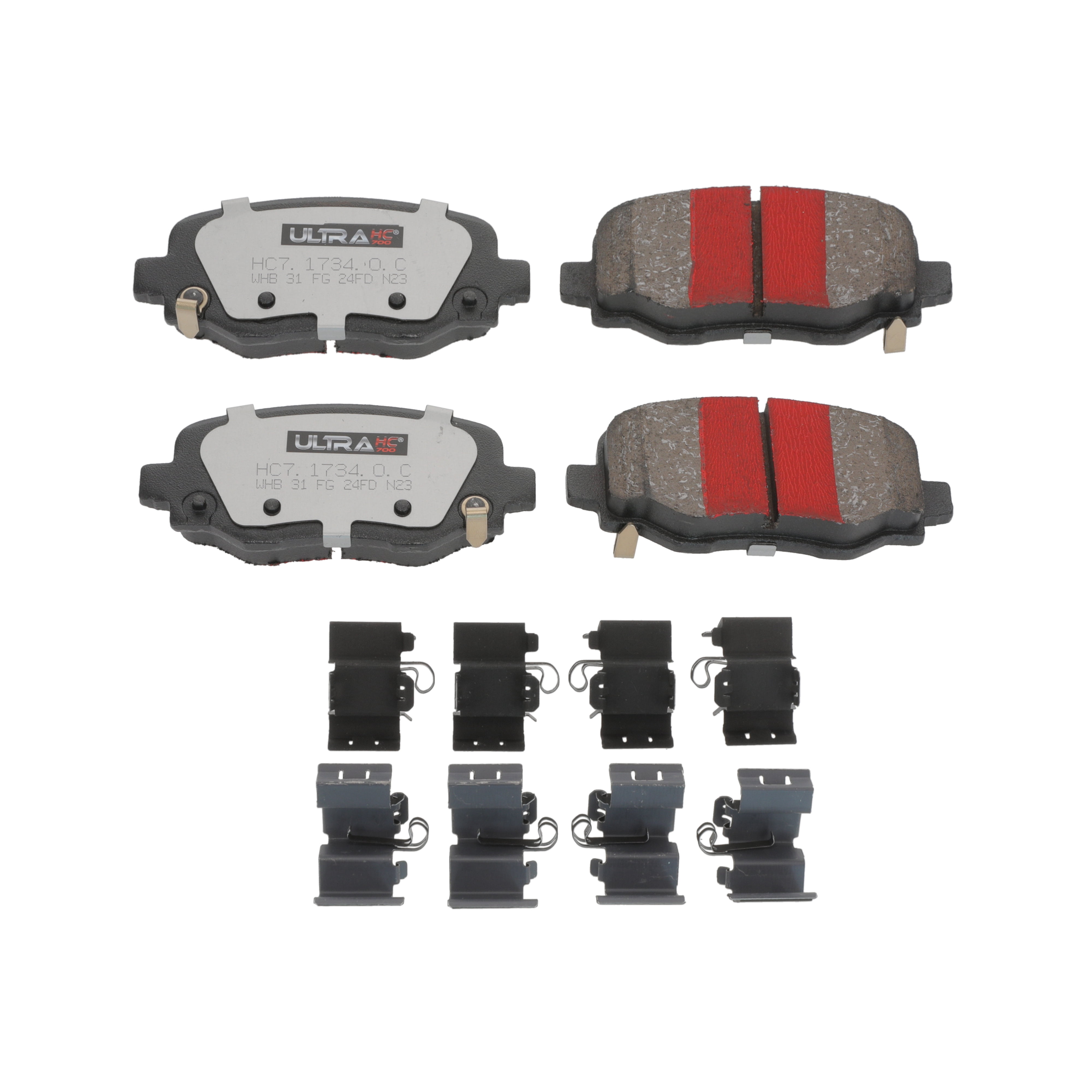 UltraHC 700 Brake Pad Set, Rear HC7.1734.0.C, Jeep Cherokee 2020-2014