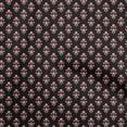 thumbnail image 1 of oneOone Polyester Spandex Black Fabric Floral Sewing Material Print Fabric By The Yard 56 Inch Wide, 1 of 4