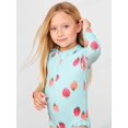 thumbnail image 3 of Traje de baño Simple Joys de Carter's Girls Blue Strawberries 3T, 3 of 4