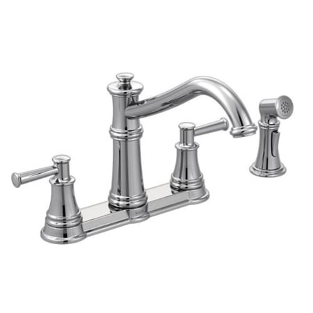 Moen 7255 Belfield High-Arc Double Handle Kitchen Faucet