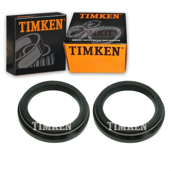 2 pc Timken Rear Wheel Seals compatible with Ford F-350 Super Duty 5.4L 6.2L 6.4L 6.8L V10 V8 1999-2012