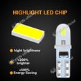 thumbnail image 3 of kein t5 bombilla led w3w w1.2w led luces interiores del coche salpicadero indicador de calentamiento cuña auto instrumento lámpara 12v auto salpicadero led luz indicador lámpara, 3 of 3