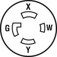 thumbnail image 2 of Legrand L1430CCCV3 Pass & Seymour Turnlok Connector 4W 30A - Quantity 1, 2 of 3