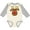 Natural and Heather, variant on Inktastic Rudolph the Red Nose Reindeer Boys or Girls Long Sleeve Baby Bodysuit