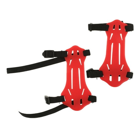 Masteelf 2pcs Archery Arm Guard Rubber Protector Bow Adjustable Armguard Hunting Accessories for Youth Practice