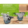 thumbnail image 4 of Juego de 4 ruedas para muebles de 50 mm - Ruedas giratorias con freno - 2 ruedas con freno, 2 ruedas giratorias Ruedas resistentes para uso en interiores y exteriores -, 4 of 5