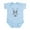Sky Blue, variant on CafePress - Cute Hipster Easter Bunny Body Suit - Baby Light Bodysuit, Size Newborn - 24 Months