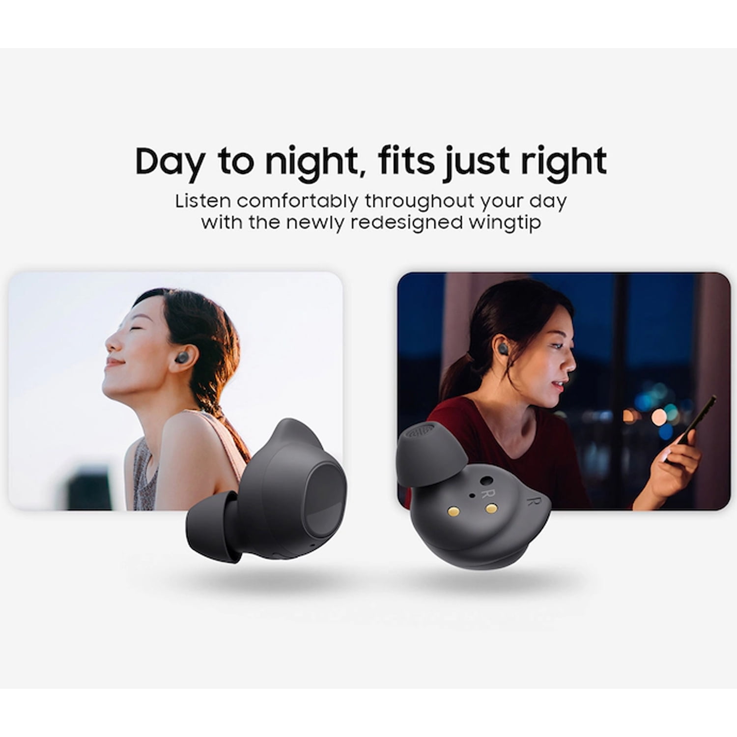SAMSUNG Galaxy Buds Fan EditionFE SM-R400, Active Noise-Cancelling, Wireless Bluetooth v5.2 Earbuds, Android 8.0 and Up - Graphite Latin America Version