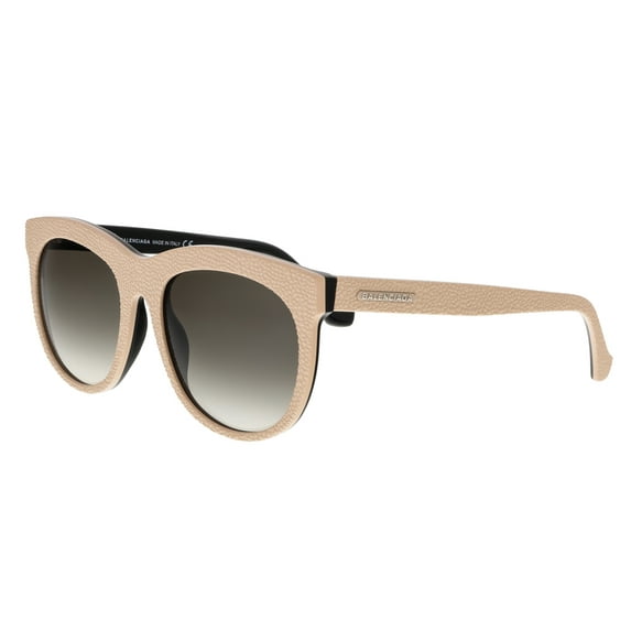 Balenciaga Beige Round Frames - BA0024 74B