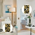 thumbnail image 4 of Yayeee Duplex Wall Plate 1-Gang 4.5"x2.7" Home Receptacle Light Switch Decorative Outlet Cover, Black Sunflower Pattern, 4 of 7