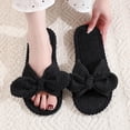 thumbnail image 3 of Taqqpue Open Toe Slipper for Women Women Fashionable Casual Winter Open Toe Home Friendly Soft Cotton Flat Slippers Fuzzy House Slippers Gift for Women, 3 of 7