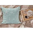 thumbnail image 2 of Aqua Fluffy Throw Pillow Cushion Cover, Beach Theme Design Shells Starfishes Flip Flops Glasses Summer Holiday Image, Rectangle Accent Pillow Case, 26" x 16", Seafoam and White, by Ambesonne, 2 of 5