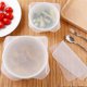 thumbnail image 4 of Tapa del cuenco Irfora 4 piezas de silicona reutilizables Cubiertas de almacenamiento de alimentos Envolturas de alimentos para cuencos Soporte Calentamiento por microondas Irfora Tapa del cuenco, 4 of 6