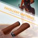 thumbnail image 5 of Puños de bicicleta antideslizantes para manillar de bicicleta, accesorios de ciclismo (marrón oscuro), 5 of 5