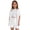 White, variant on 2 Piece Sets for Girls Summer Lounge Set Kids Oversized Button Down Short Sleeve Shirt Matching Shorts Vacation Outfits (White, 8-9 Years)