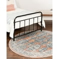 thumbnail image 3 of Rugs.com Lola Collection Rug – 5 Ft Round Brick Red Medium Rug Perfect For Kitchens, Dining Rooms, 3 of 3