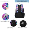 thumbnail image 4 of FORMRS School Backpack 17" Student Travel Bag with Laptop Compartment, Vibrant Geometric Pattern, 4 of 7
