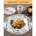 thumbnail image 3 of 15 Inch Round Placemats Set of 6, Grey Eucalyptus Leaves Non Slip Heat Insulation PP Table Mats, Spring Summer Botanical Washable Place Mats for Kitchen Dining Party Table Decor, 3 of 7