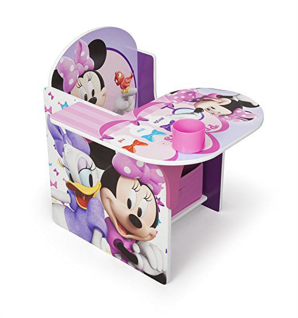 Disney Minnie Mouse Chair Desk with Storage Bin by Delta Children, Pink - image 3 of 6