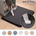 thumbnail image 6 of Cat Litter Splash Guard with 2-Layer Sifting Mat, DOMIPET Lightweight Oxford Cloth Cat Litter Box with Splash Guard Anti-Splash Shield, Effortlessly Wipe Clean Surfaces Design, 6 of 8