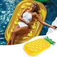 thumbnail image 1 of EIMELI Pool Float Raft Giant Inflatable Pineapple Pool Party Float Raft Pool Lounger Summer Beach Swimming Pool Inflatable Floatie Lounge for Adults and Kids, 1 of 10