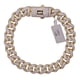 thumbnail image 1 of Pulsera Cubana ON TIME Classic Oro 10k Real L=23cm Incrustación piedras circonitas, 1 of 2