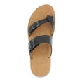 thumbnail image 3 of LAVRA Womens Footbed Sandals Double Buckle Slides, 3 of 5