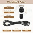 thumbnail image 2 of Uxcell 2 Count Elastic Shoe Laces, No Tie Shoelaces Black with Reflective Dot, 2 of 6
