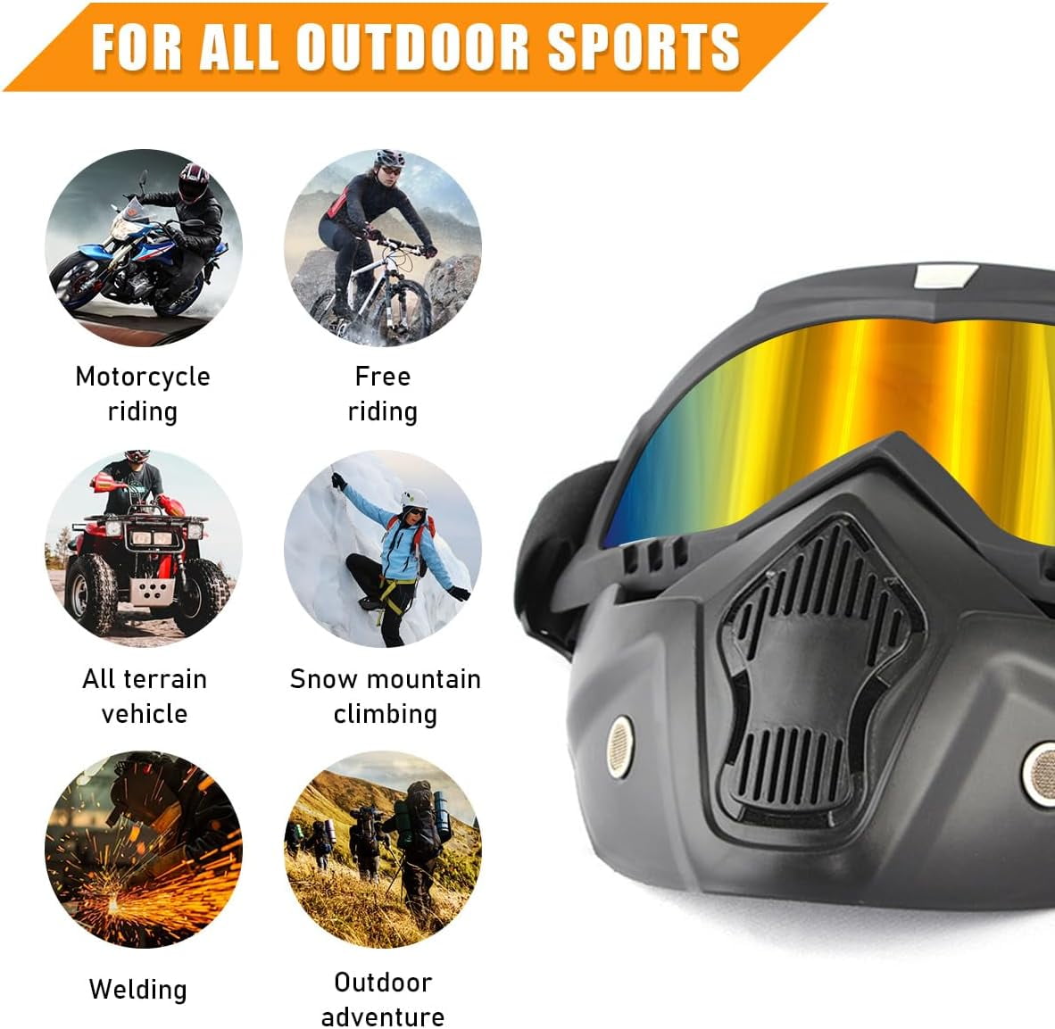 gas masks swim goggles dust masks a motorcycle helmet ATV-UTV TEK ELITE NEOPRENE MASK BLK Thumper Fab which is soft and skin MIKANIX Skull Face Mask with