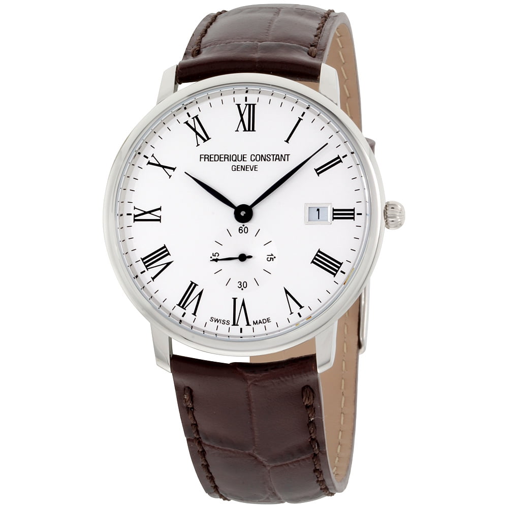 Frederique Constant - Frederique Constant Men's Slimline 37mm Brown ...