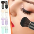 thumbnail image 4 of Retractable Makeup Brush, Portable Makeup Brush, Capsule Shape Compact Beauty Brush for Powder Blusher and Facial Cleaning, Soft Synthetic Bristles, Cosmetic Tool for Travel and Gift Use, 4 of 4