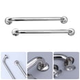 thumbnail image 3 of MasteelfCA 2 Pcs 2.5x40cm Silver Safe Toilet Bathroom Bathtub Handrails Safety Grab Bars Stainless Steel Handles Armrests Hand Rails for Stairs Washing Room, 3 of 8