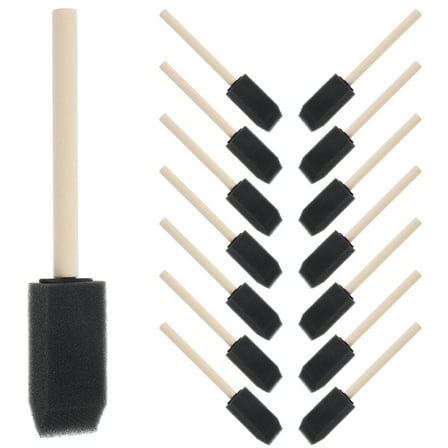 Raindrops Paint Sponge Black Ergonomic Design Painting Sponge Tools 36Pcs 17.0*1.0*1.0In
