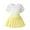 Yellow, variant on Fesfesfes Outfits For Kids Kids Girls Summer Outfits Toddler Girls Short Sleeve Shirts Tops Pleated Skirt Set 2Pcs Clothing For Girls 18 Months-5 Years 5-6 Years