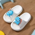 thumbnail image 2 of TOWED22 Kids slides, Girls Slides Non-slip Summer Beach Pool Shoes Toddler Cartoon Slide Sandals Indoor& Outdoor Garden Slippers Shower Shoes(Beige,2), 2 of 7