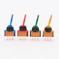 thumbnail image 1 of 4pcs Lighted Toggle: 12v 20a Mini Toggle Switch - Rocker Switches For Automotive Marine And Industrial Applications - For Electrical Control, 1 of 3