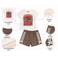 thumbnail image 4 of Real Love Girls Shorts Set Soft Breathable Knitted Short Sleeve Graphic Tees and Shorts 2 Piece, 4 of 7