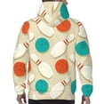 thumbnail image 3 of Bingfone Vintage Bowling Men's Drawstring Hoodie Long Sleeve Pocket Sweatshirts-X-Large, 3 of 6