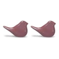 thumbnail image 2 of Melrose Set of 2 Solid Brick Red Bird Porcelain Tabletop Figurines 6", 2 of 2
