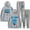 gray, variant on Jey Uso Yeet Merch Logo Casual Hoodie Set Pocket Drawstring Hoodie Men's and Women's Sportswear Strap Sweatpants